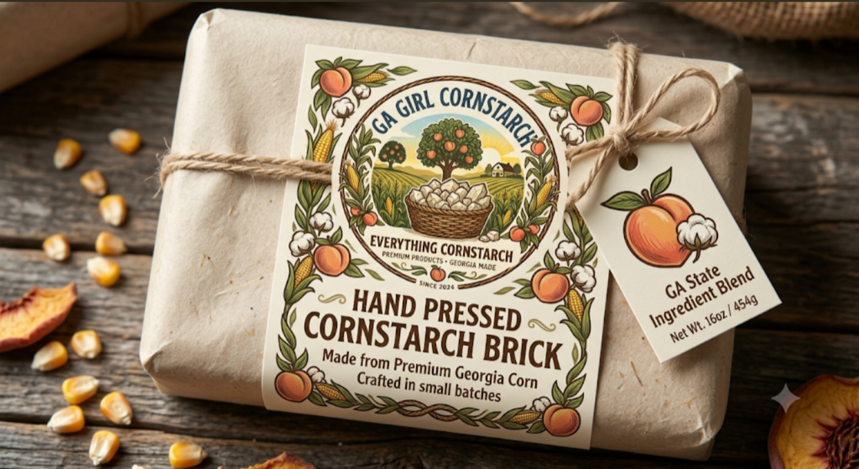 Hand Pressed Cornstarch Brick